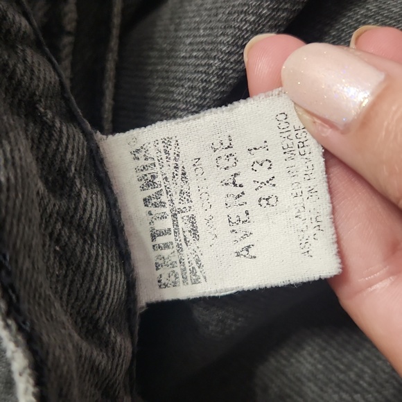 Vintage Brittania Gray Black Denim High Rise Baggy Tapered Leg "Mom" Jeans - Picture 9 of 17